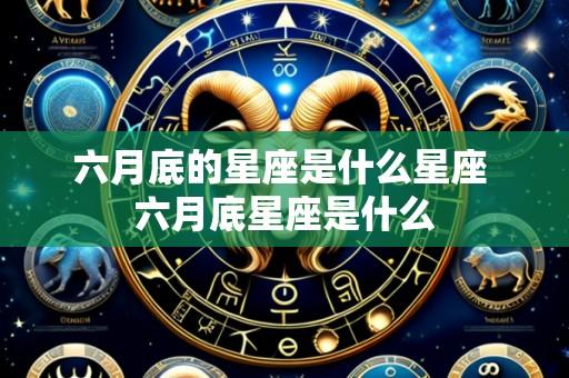 六月底的星座是什么星座 六月底星座是什么