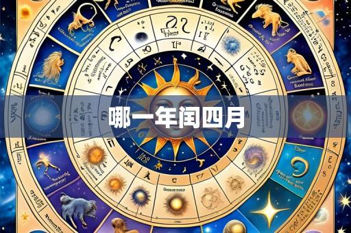 哪一年闰四月