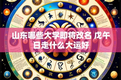 山东哪些大学即将改名 戊午日走什么大运好