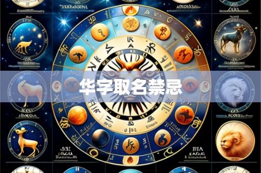 华字取名禁忌