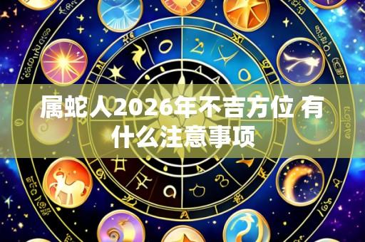 属蛇人2026年不吉方位 有什么注意事项