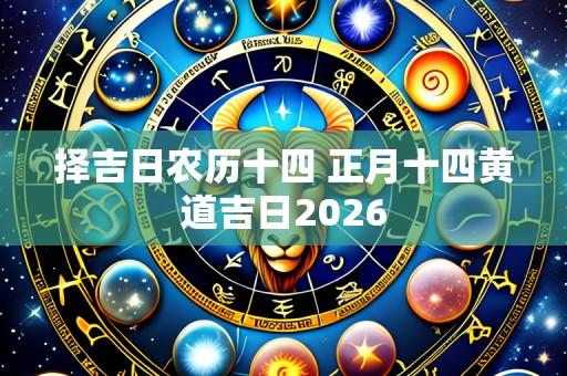 择吉日农历十四 正月十四黄道吉日2026