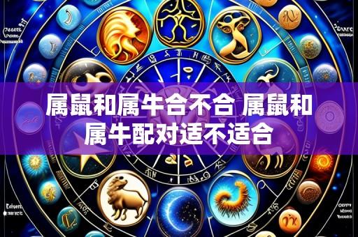属鼠和属牛合不合 属鼠和属牛配对适不适合