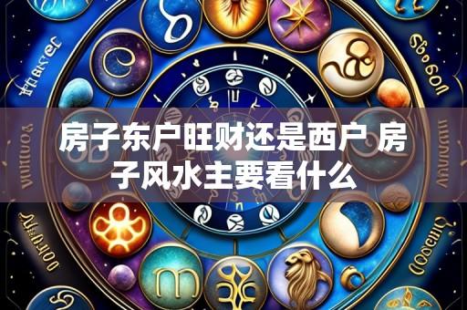 房子东户旺财还是西户 房子风水主要看什么