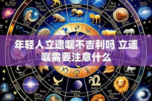 年轻人立遗嘱不吉利吗 立遗嘱需要注意什么