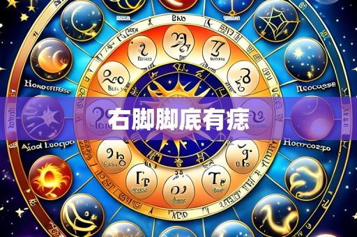 右脚脚底有痣