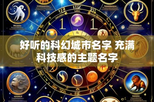 好听的科幻城市名字 充满科技感的主题名字