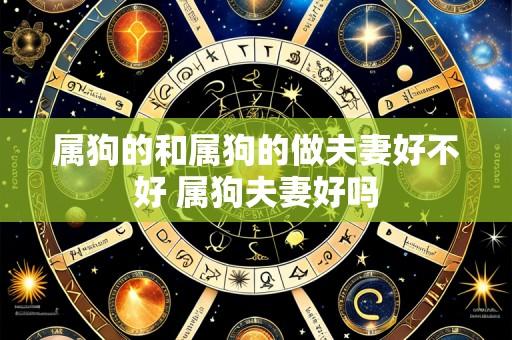 属狗的和属狗的做夫妻好不好 属狗夫妻好吗