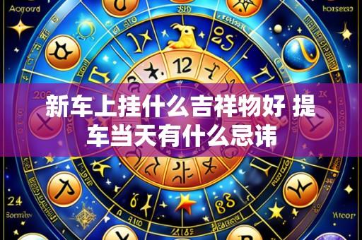 新车上挂什么吉祥物好 提车当天有什么忌讳