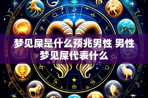 梦见屎是什么预兆男性 男性梦见屎代表什么