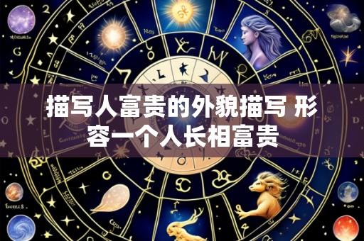 描写人富贵的外貌描写 形容一个人长相富贵