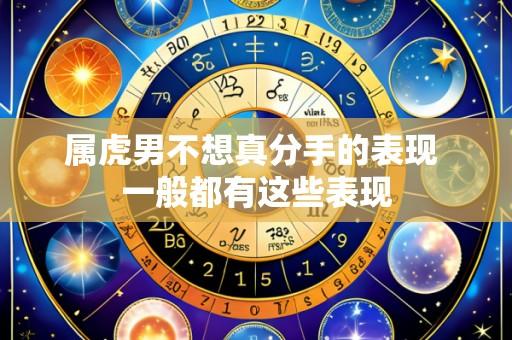 属虎男不想真分手的表现 一般都有这些表现