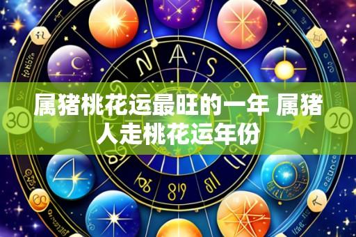 属猪桃花运最旺的一年 属猪人走桃花运年份