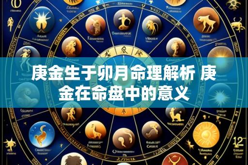 庚金生于卯月命理解析 庚金在命盘中的意义