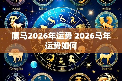 属马2026年运势 2026马年运势如何