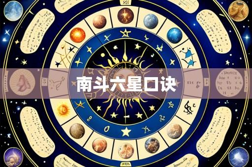 南斗六星口诀