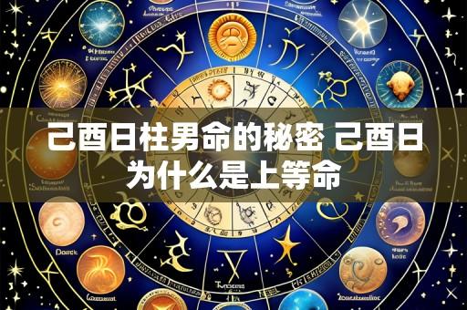 己酉日柱男命的秘密 己酉日为什么是上等命