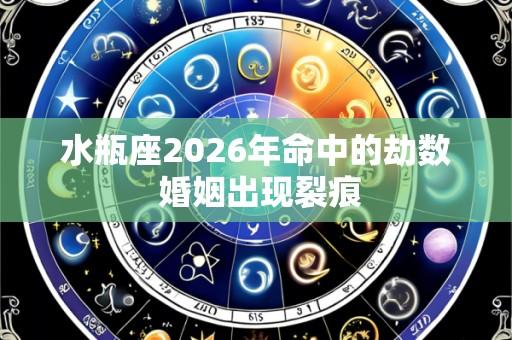 水瓶座2026年命中的劫数 婚姻出现裂痕