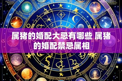属猪的婚配大忌有哪些 属猪的婚配禁忌属相