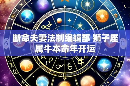 断命夫妻法制编辑部 狮子座属牛本命年开运