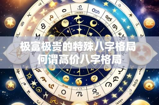 极富极贵的特殊八字格局 何谓高价八字格局