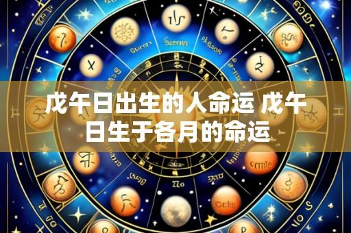 戊午日出生的人命运 戊午日生于各月的命运