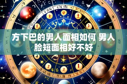 方下巴的男人面相如何 男人脸短面相好不好