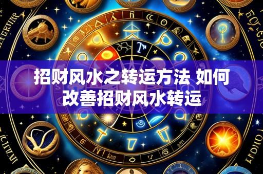 招财风水之转运方法 如何改善招财风水转运