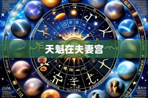 天魁在夫妻宫