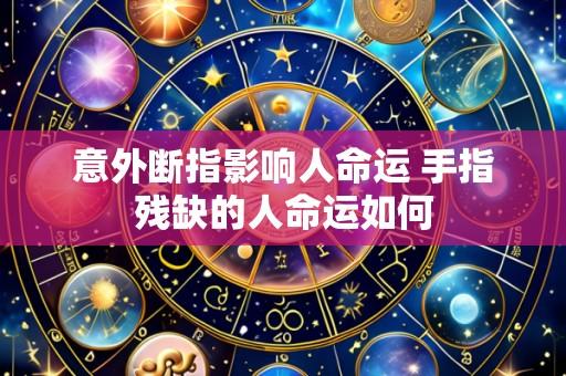 意外断指影响人命运 手指残缺的人命运如何