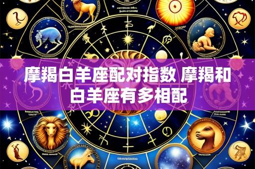 摩羯白羊座配对指数 摩羯和白羊座有多相配