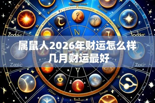 属鼠人2026年财运怎么样 几月财运最好