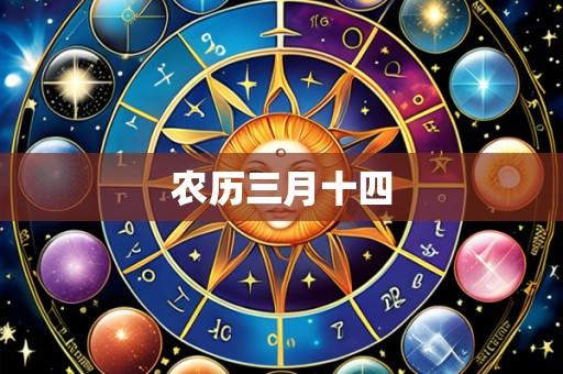 农历三月十四