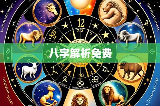 八字解析免费