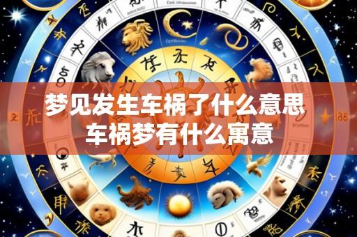 梦见发生车祸了什么意思 车祸梦有什么寓意
