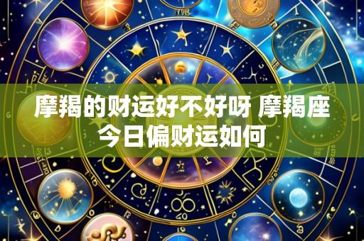 摩羯的财运好不好呀 摩羯座今日偏财运如何