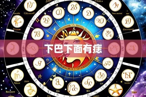 下巴下面有痣