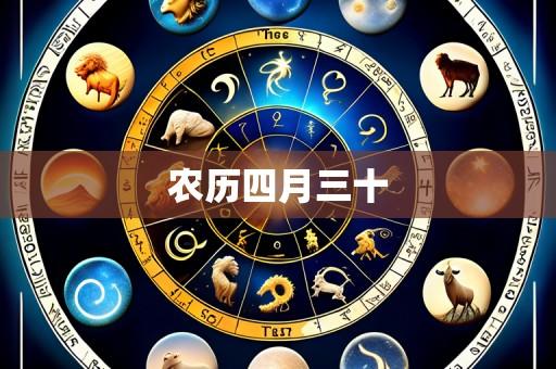农历四月三十