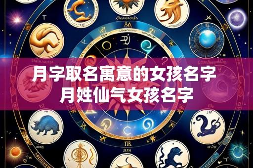月字取名寓意的女孩名字 月姓仙气女孩名字