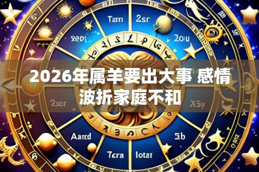 2026年属羊要出大事 感情波折家庭不和