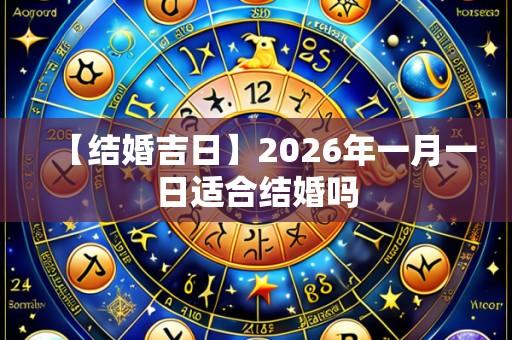 【结婚吉日】2026年一月一日适合结婚吗