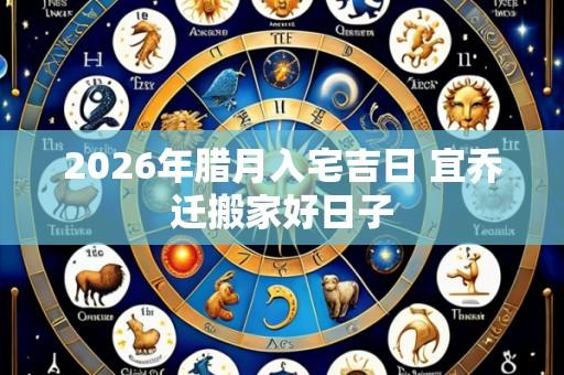 2026年腊月入宅吉日 宜乔迁搬家好日子