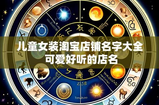 儿童女装淘宝店铺名字大全 可爱好听的店名
