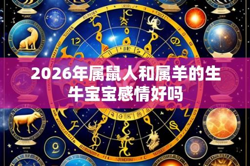 2026年属鼠人和属羊的生牛宝宝感情好吗