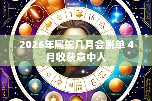 2026年属蛇几月会脱单 4月收获意中人