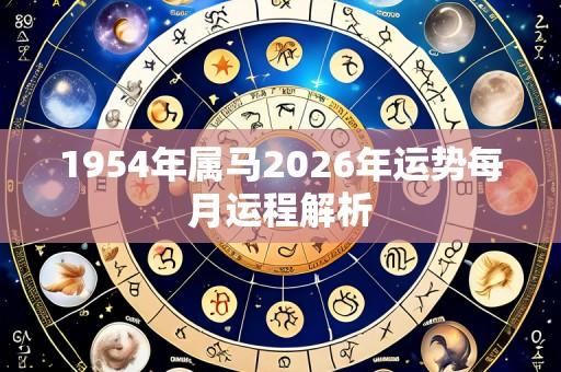 1954年属马2026年运势每月运程解析