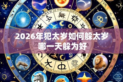 2026年犯太岁如何躲太岁 哪一天躲为好