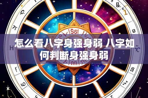 怎么看八字身强身弱 八字如何判断身强身弱