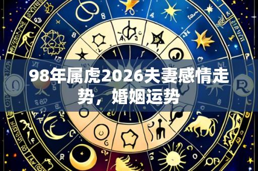98年属虎2026夫妻感情走势,婚姻运势