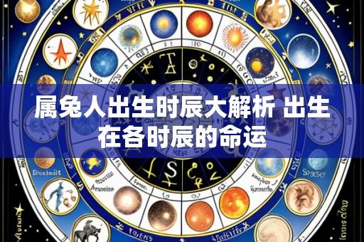 属兔人出生时辰大解析 出生在各时辰的命运